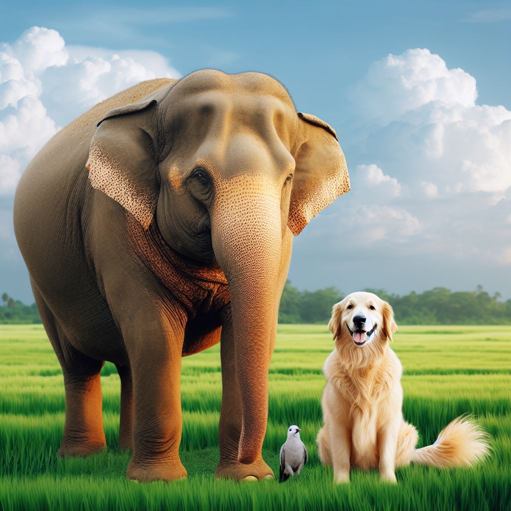 Pregnant elephant and Dog story