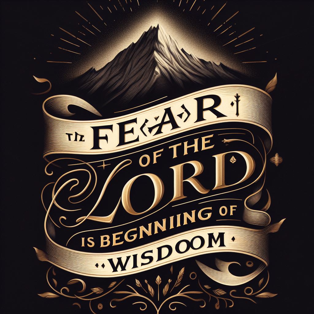 FEAR OF THE LORD IS THE BEGINING OF WISDOM :PSALMS 111